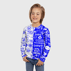 Лонгслив детский Twenty one pilots лого, цвет: 3D-принт — фото 2