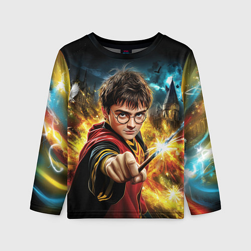 Детский лонгслив Гарри Поттер и магия / 3D-принт – фото 1