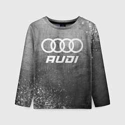 Детский лонгслив Audi - grey gradient