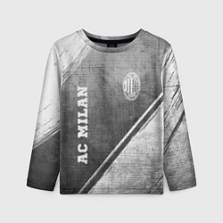 Лонгслив детский AC Milan - grey gradient вертикально, цвет: 3D-принт