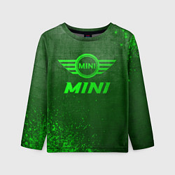 Детский лонгслив Mini - green gradient