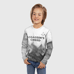 Лонгслив детский Assassins Creed - white gradient посередине, цвет: 3D-принт — фото 2