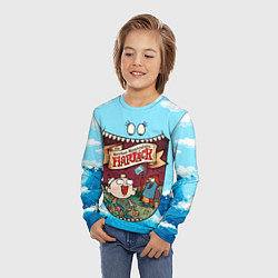 Лонгслив детский The marvelous misadventures of Flapjack, цвет: 3D-принт — фото 2