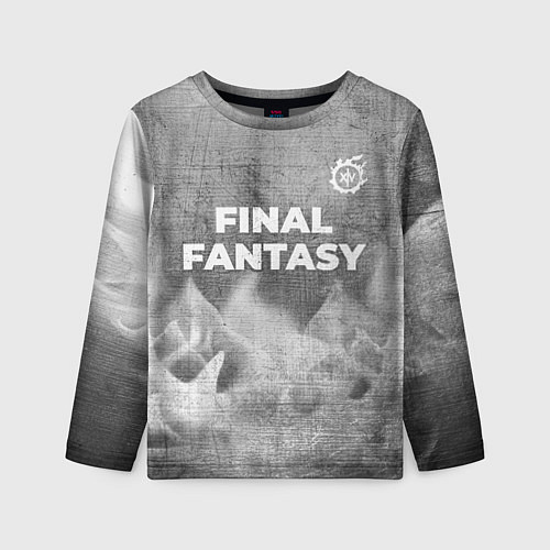 Детский лонгслив Final Fantasy - grey gradient посередине / 3D-принт – фото 1