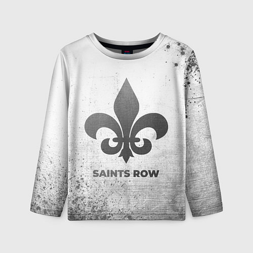 Детский лонгслив Saints Row - white gradient / 3D-принт – фото 1