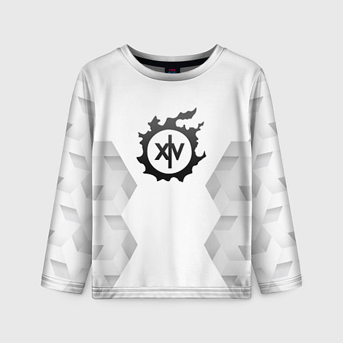 Детский лонгслив Final Fantasy white poly / 3D-принт – фото 1