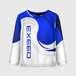 Детский лонгслив Exeed - синий и белый