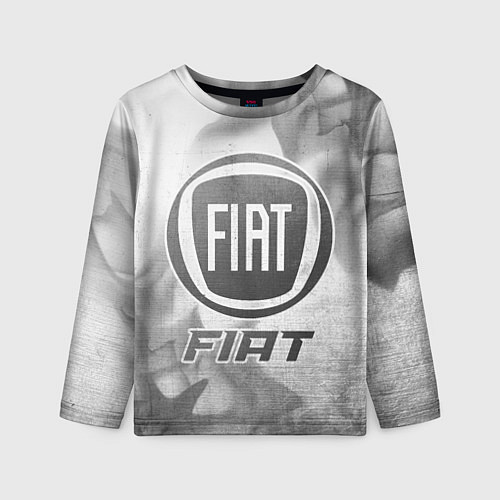 Детский лонгслив Fiat - white gradient / 3D-принт – фото 1