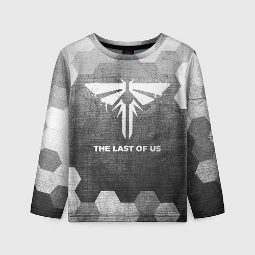 Детский лонгслив The Last Of Us - grey gradient / 3D-принт – фото 1