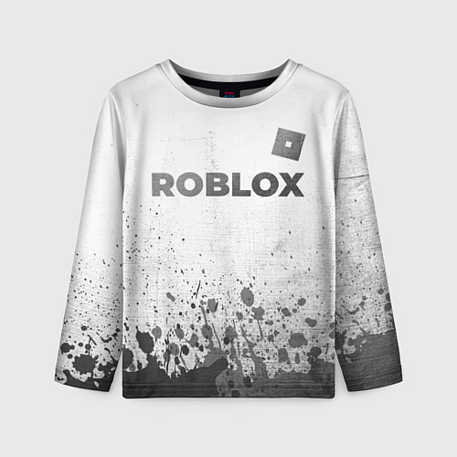 Детский лонгслив Roblox - white gradient посередине / 3D-принт – фото 1