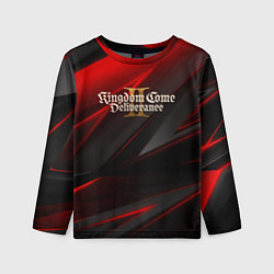 Детский лонгслив Kingdom Come Deliverance 2 red black