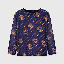 Детский лонгслив Mortal Kombat logo pattern