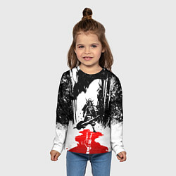 Лонгслив детский Assassins creed shadows - два ассасина, цвет: 3D-принт — фото 2
