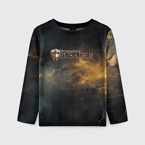 Детский лонгслив Stronghold сrusader гроза крестоносцев / 3D-принт – фото 1