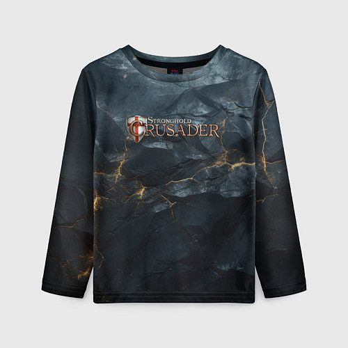 Детский лонгслив Stronghold сrusader крестовый шторм / 3D-принт – фото 1