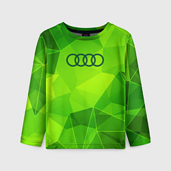 Детский лонгслив Audi green poly