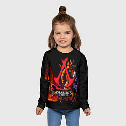 Лонгслив детский Assassins Creed Shadows - samurai, цвет: 3D-принт — фото 2