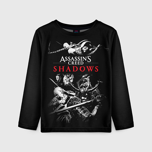 Детский лонгслив Assassins Creed Shadows - samurai / 3D-принт – фото 1