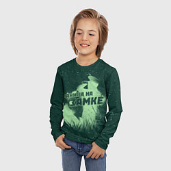 Лонгслив детский Граница на замке погранвойска, цвет: 3D-принт — фото 2