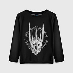 Детский лонгслив Саурон и руны кольца Властелин колец
