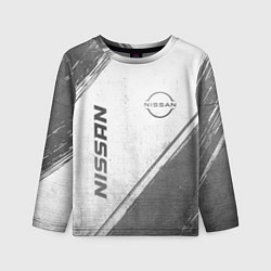 Лонгслив детский Nissan - white gradient вертикально, цвет: 3D-принт