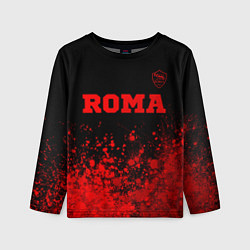 Детский лонгслив Roma - red gradient посередине