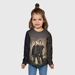 Лонгслив детский Братья Винчестеры - Сверхъестественное, цвет: 3D-принт — фото 2