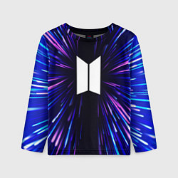 Детский лонгслив BTS neon energy