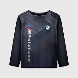 Лонгслив детский BMW black-grey, цвет: 3D-принт