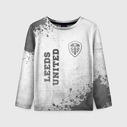 Лонгслив детский Leeds United - white gradient вертикально, цвет: 3D-принт