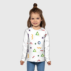 Лонгслив детский Геометрический хаос, цвет: 3D-принт — фото 2