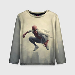 Лонгслив детский Человек паук в прыжке, цвет: 3D-принт