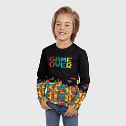 Лонгслив детский Game over, цвет: 3D-принт — фото 2