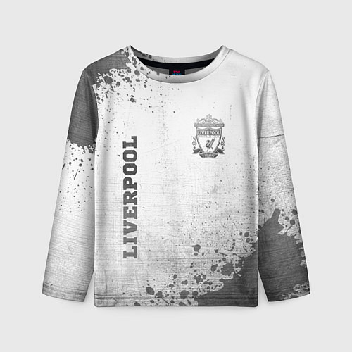 Детский лонгслив Liverpool - white gradient вертикально / 3D-принт – фото 1