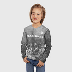 Лонгслив детский Dead Space - grey gradient посередине, цвет: 3D-принт — фото 2