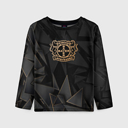 Лонгслив детский Bayer 04 golden poly, цвет: 3D-принт