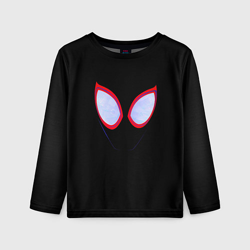 Детский лонгслив Человек паук глаза / 3D-принт – фото 1
