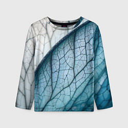 Лонгслив детский Листья с прожилками, цвет: 3D-принт