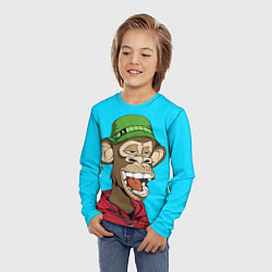 Лонгслив детский NFT smile ape, цвет: 3D-принт — фото 2