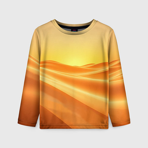Детский лонгслив Золотые пески / 3D-принт – фото 1
