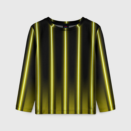 Детский лонгслив Neon yellow / 3D-принт – фото 1