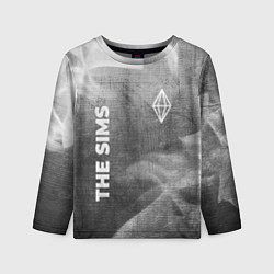 Лонгслив детский The Sims - grey gradient вертикально, цвет: 3D-принт