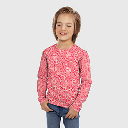 Лонгслив детский Славянский узор - орнамент, цвет: 3D-принт — фото 2