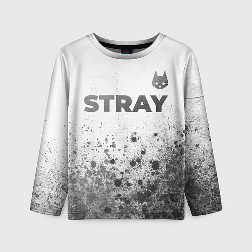 Детский лонгслив Stray - white gradient посередине / 3D-принт – фото 1