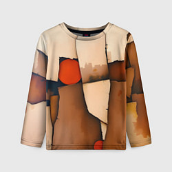 Детский лонгслив Фрагментированная композиция