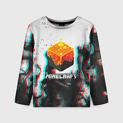Лонгслив детский Minecraft glitch, цвет: 3D-принт