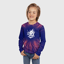 Лонгслив детский Cyberpunk 2077 red energy, цвет: 3D-принт — фото 2