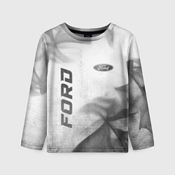 Лонгслив детский Ford - white gradient вертикально, цвет: 3D-принт