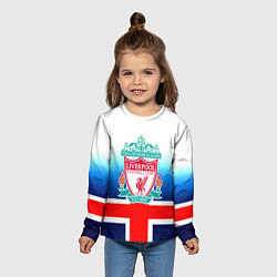 Лонгслив детский Liverpool Англия, цвет: 3D-принт — фото 2