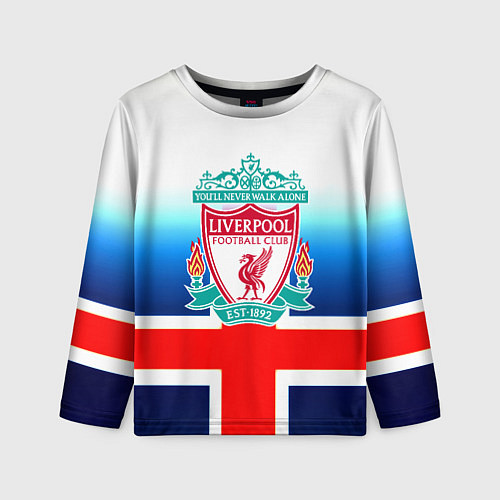 Детский лонгслив Liverpool Англия / 3D-принт – фото 1